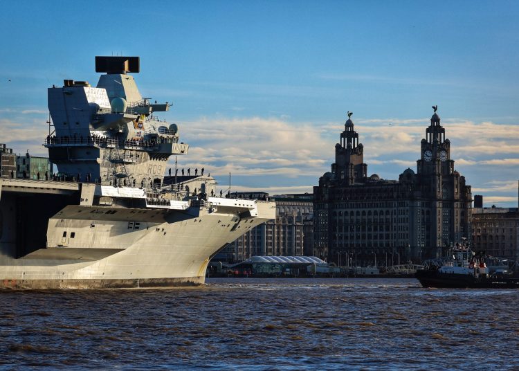 You are currently viewing HMS Prince of Wales in Liverpool ahead of Suez mission